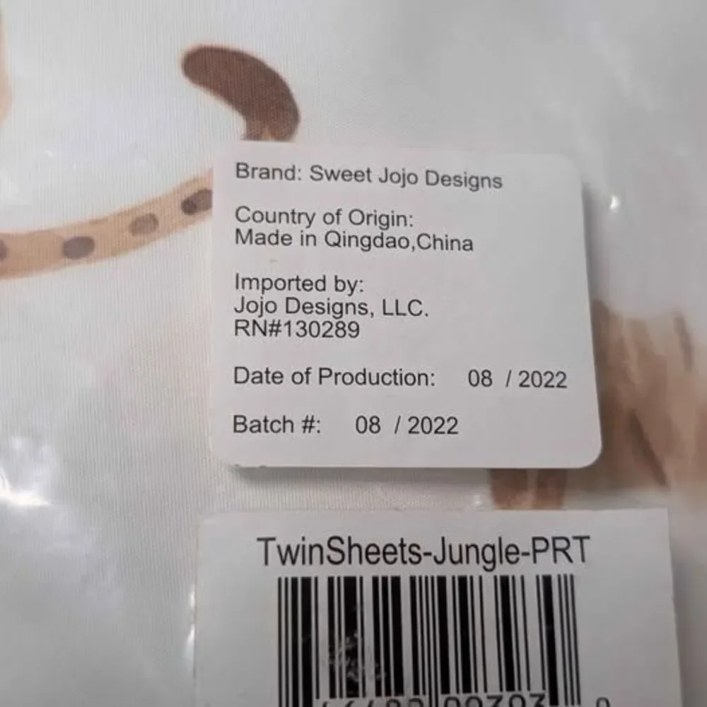 Jojo Sweet Designs Twin Size Jungle Animals Bedding Sheet Set NEW